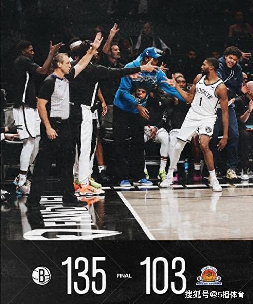 NBA季前赛：篮网队135-103大胜马卡比,布里奇斯23分,西蒙斯6+6+9NBA季前赛！NBA季前赛