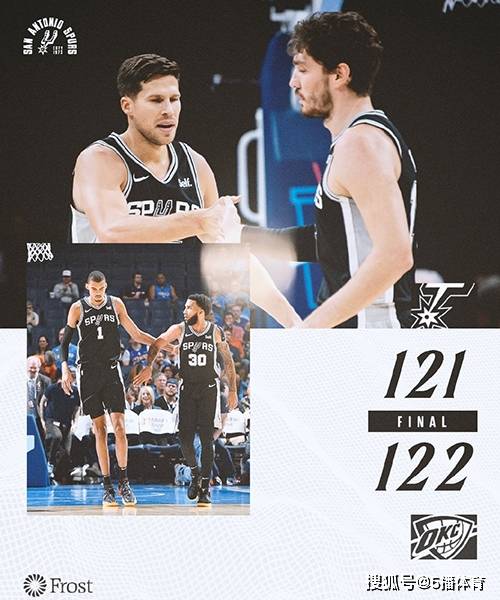 NBA季前赛：雷霆队122-121逆转马刺,霍姆格伦21分,文班亚马20+5NBA季前赛！NBA季前赛