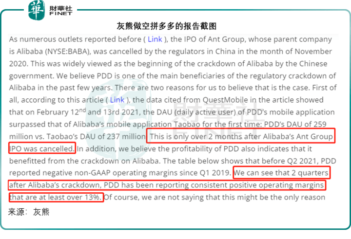 灰熊的做空报告经不起推敲